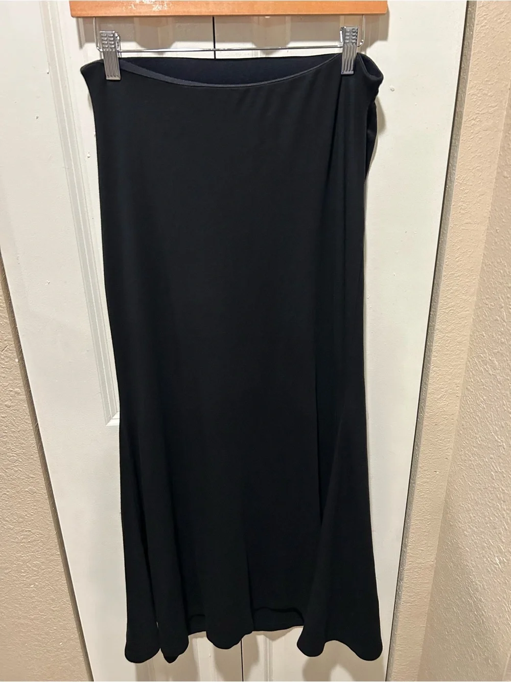 OGL Eco- Mousse High Rise A-Line Maxi Skirt Black , Large